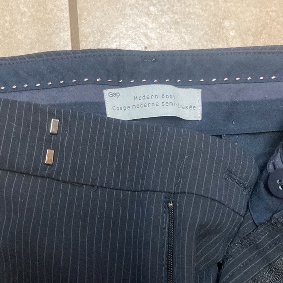 Gap Modern Boot navy dress pants - Picture 2 of 5